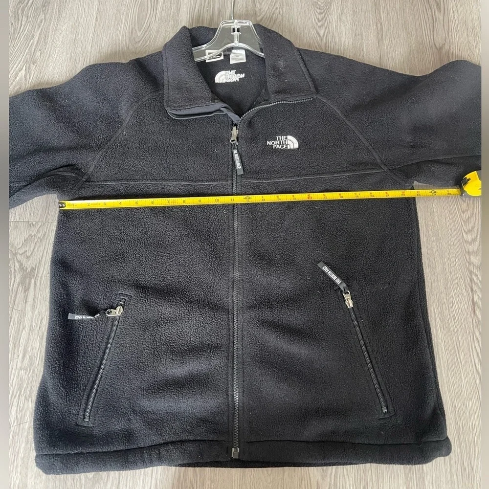 The North face polartec black fleece zipper sweater